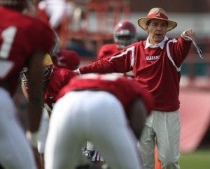 Alabama Football Coach Nick Saban announced Alabama Safety HaHa Clinton-Dix was suspended indefinitely. 