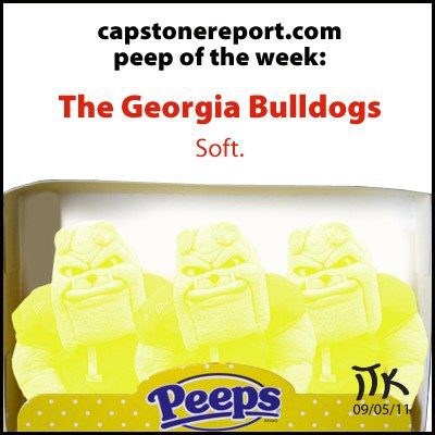 CapstoneReport.com's Peep of the Week: The Georgia Bulldogs