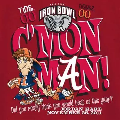 Cmon Man IronBowl Tshirt