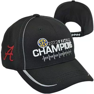 Top of the World Alabama Crimson Tide 2012 SEC Football Champions Locker Room Adjustable Hat - Black
