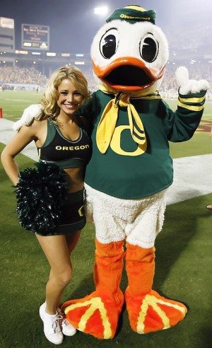 Amanda Pflugrad With the duck