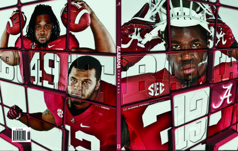 2013 Alabama Football Media Guide Cover CJ Mosley