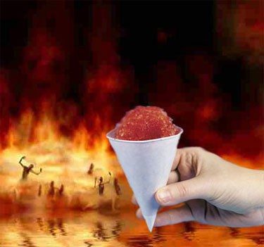 The chances of Saban losing to Malzahn...I mean Duke losing to Mercer...ever again are the same as this cold treat making it in this lake of fire.