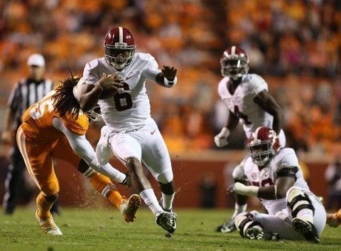 The race is on to find a replacement for Blake Sims. We examine the 2015 Alabama quarterback situation as the Crimson Tide enters Spring Practice.