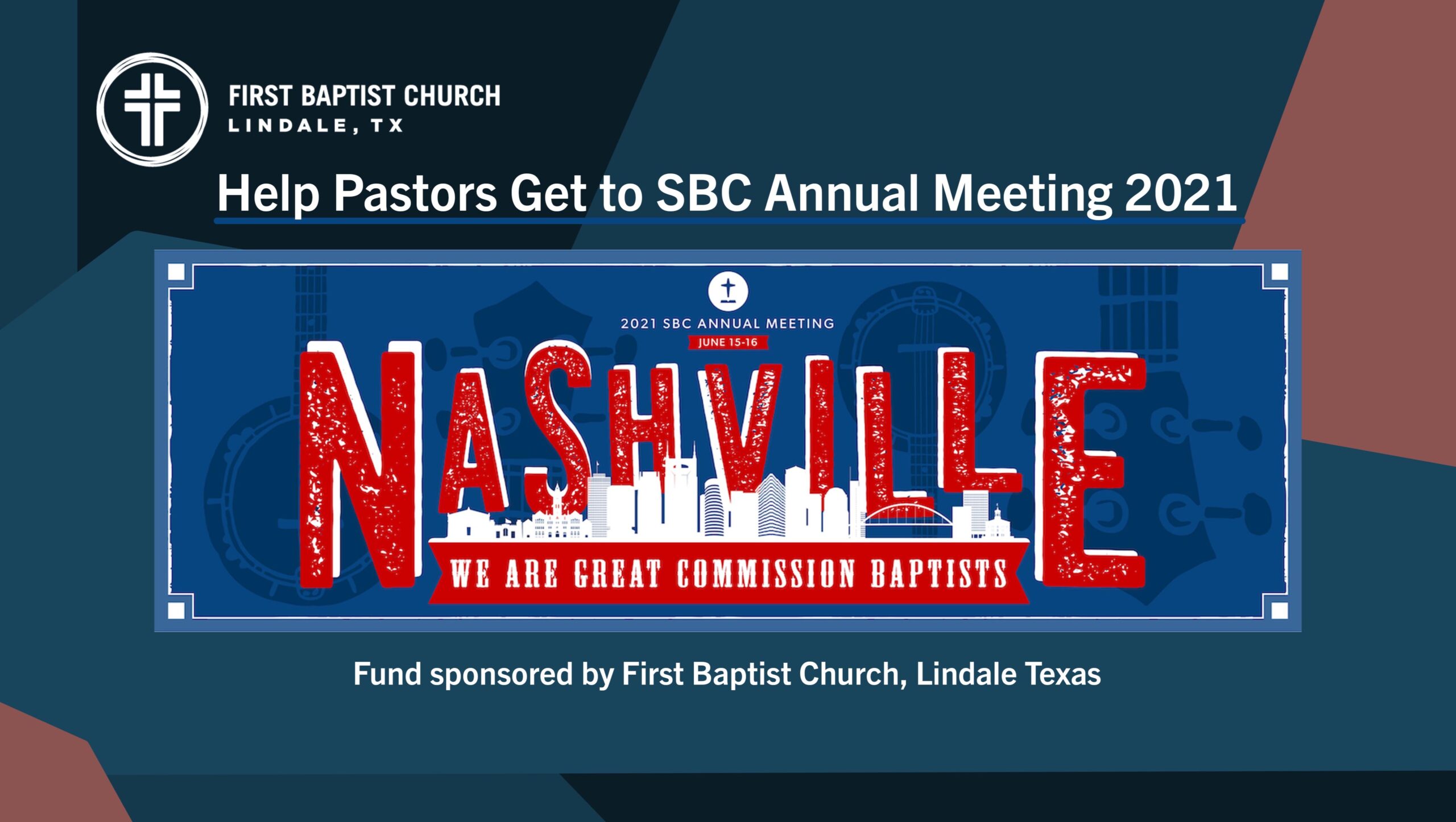 Help Conservative Pastors Get to Nasvhille to Stop the Liberals and Save the Southern Baptist Convention