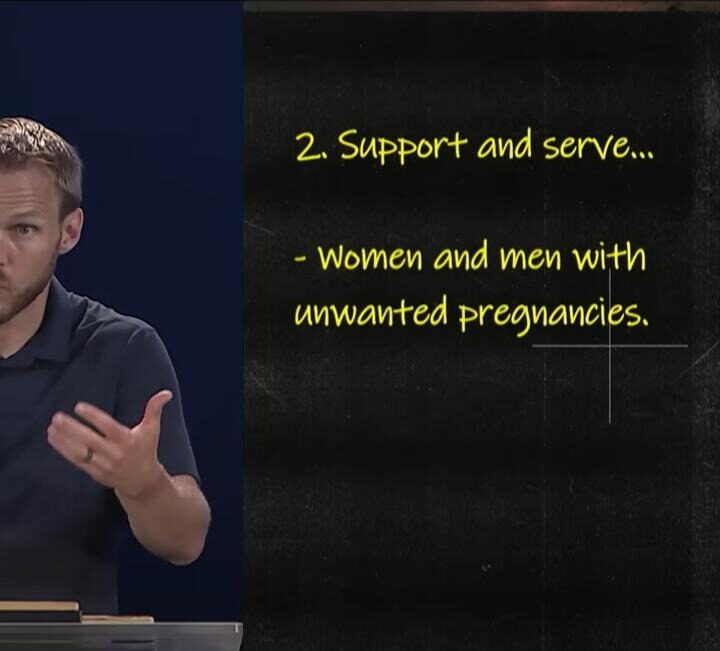 Confused: David Platt thinks men have unwanted pregnancies?